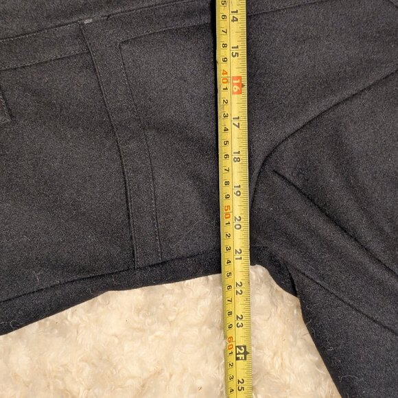 Ellen Tracy Women's A-line Vintage Wool Black Car Coat | Petite M - Picture 11 of 12